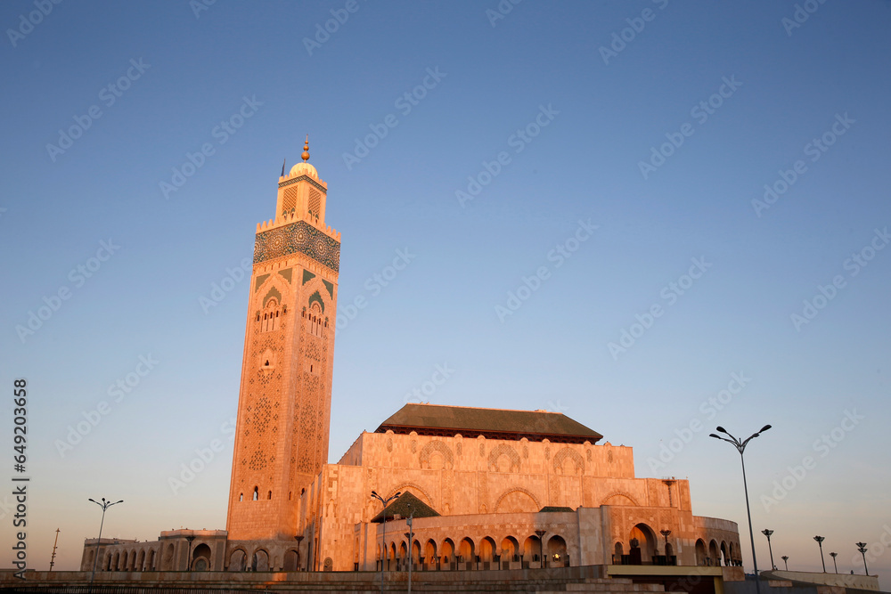 Fototapeta premium Hassan II mosque, Casablanca, Morocco.