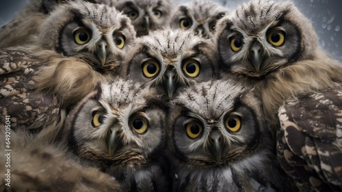 Portrait of owls