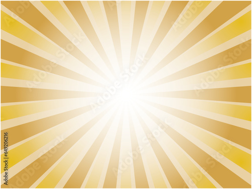 Wallpaper Mural 太陽光線イメージの鮮やかなヴィンテージ風集中線背景素材_オレンジ Torontodigital.ca