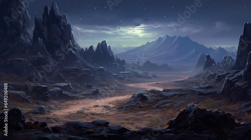 sky lunar dark landscape illustration moon astronomy, space universe, astrology planet sky lunar dark landscape