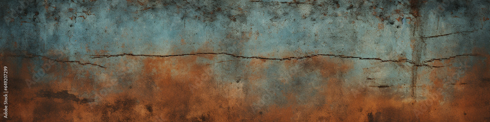Vintage distressed rusted texture. Dirty gritty grunge retro effect background with copy space