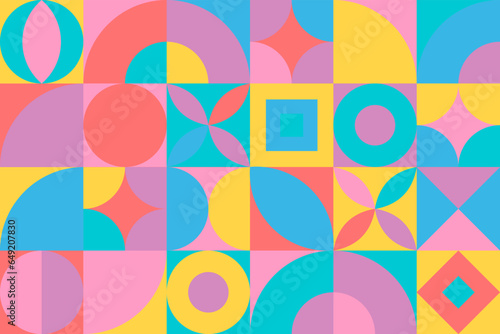 Tenderness in the Bauhaus style, Backgrounds in abstract geometric patterns, Bauhaus style, creative and modern, Impressive backgrounds with geometric composition, illustrations