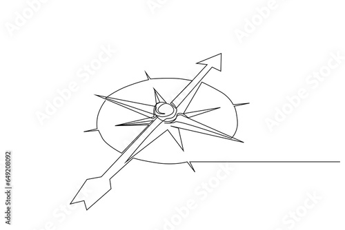 compass directions object line art design