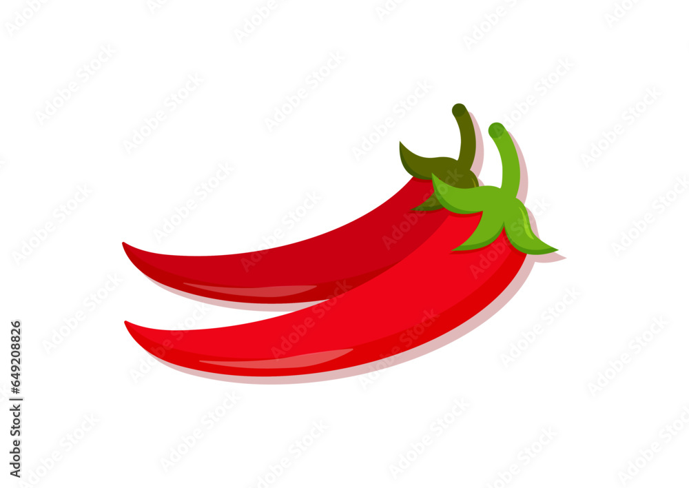 Vector illustration of chilli pepper fresh vegetable. Delicious healthy food Vector illustration of chilli pepper fresh vegetable. Delicious healthy food