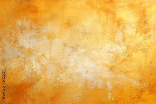 Golden paint art abstract background