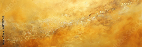 Golden paint art abstract background
