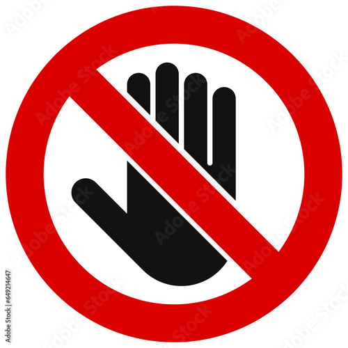 No entry / access denied sign illustration isolated