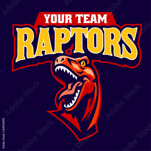 Sport Team Logo Raptor Mascot