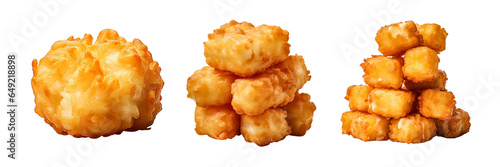 Tater Tot, transparent background, isolated image, generative AI
