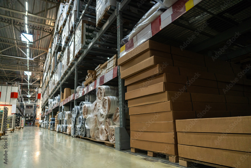 Self-service warehouse in a hardware store. Self-service warehouse in a hardware store.