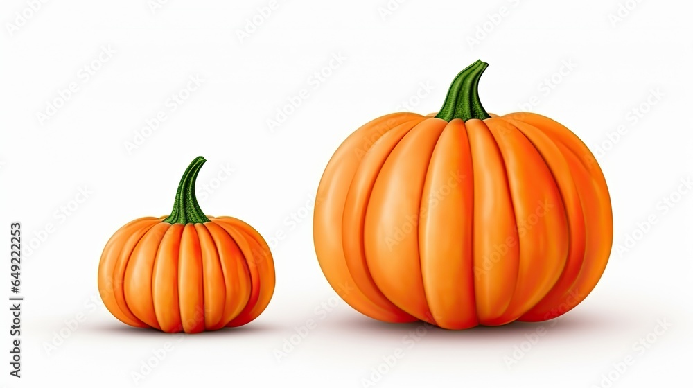 Pumpkin on a isolated background. Generative AI Pumpkin on a isolated background. Generative AI