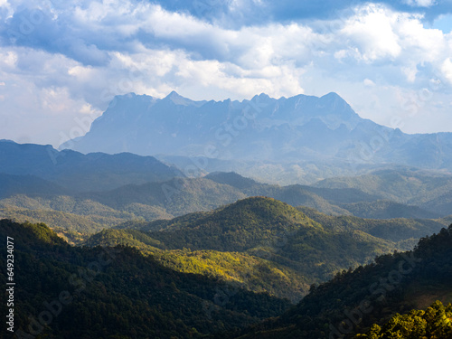 Fototapeta Naklejka Na Ścianę i Meble -  Doi Luang Chiang Dao mountain in Chiang Mai