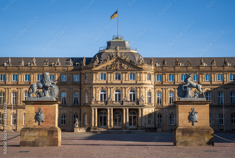 Fototapeta premium New Castle Neues Schloss, Castle in Stuttgart