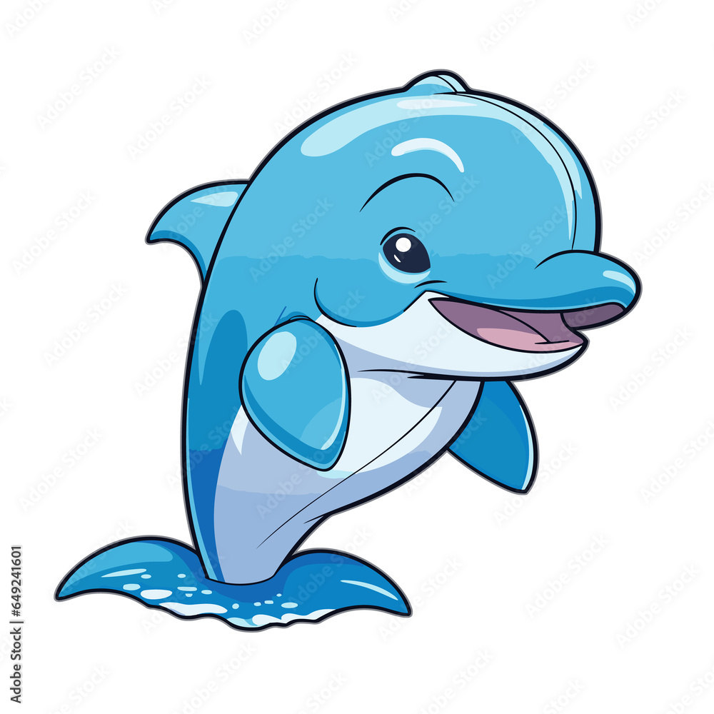 Fototapeta premium Dolphin, PNG For Tshirt