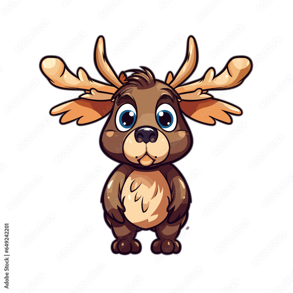 Fototapeta premium Moose, PNG For Tshirt