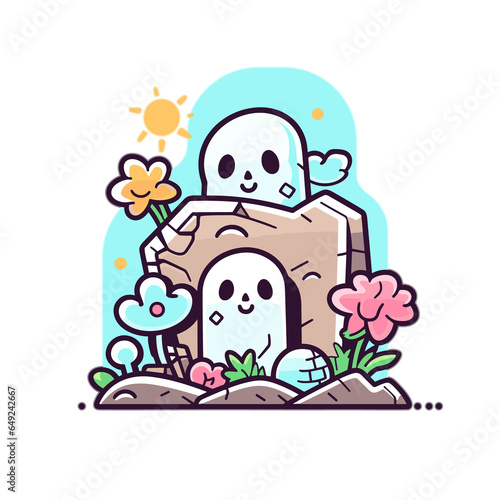 Tombstone decorations , PNG For Tshirt © PicTCoral
