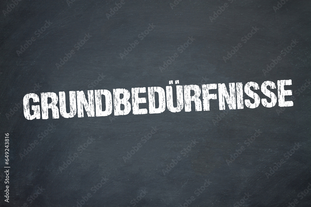 Obraz premium Grundbedürfnisse 
