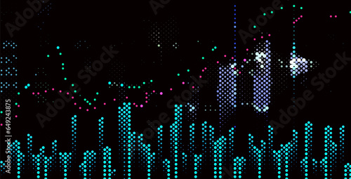Stock market graph background. Concept of business investment