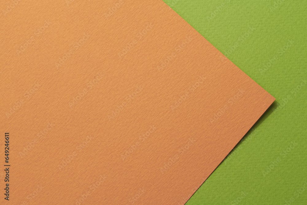 Rough kraft paper background, paper texture brown green colors. Mockup with copy space for text Rough kraft paper background, paper texture brown green colors. Mockup with copy space for text