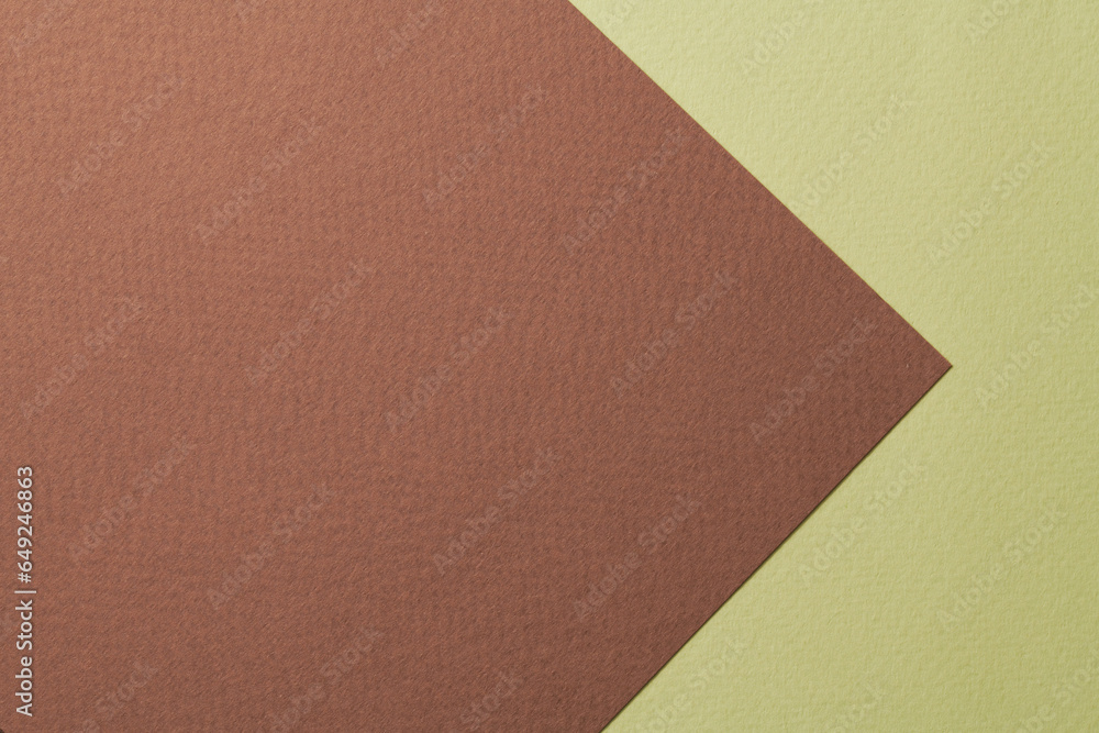 Rough kraft paper background, paper texture brown green colors. Mockup with copy space for text Rough kraft paper background, paper texture brown green colors. Mockup with copy space for text