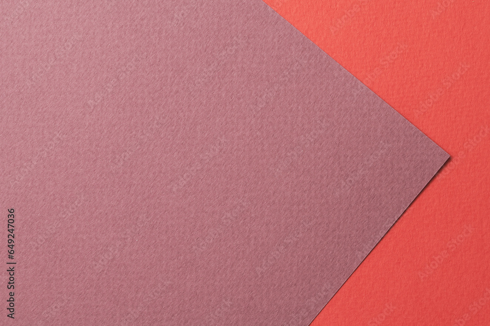 Rough kraft paper background, paper texture different shades of red. Mockup with copy space for text Rough kraft paper background, paper texture different shades of red. Mockup with copy space for text