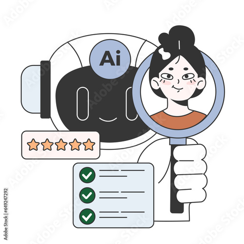 Help of Artificial intelligence for business. AI-powered production, management