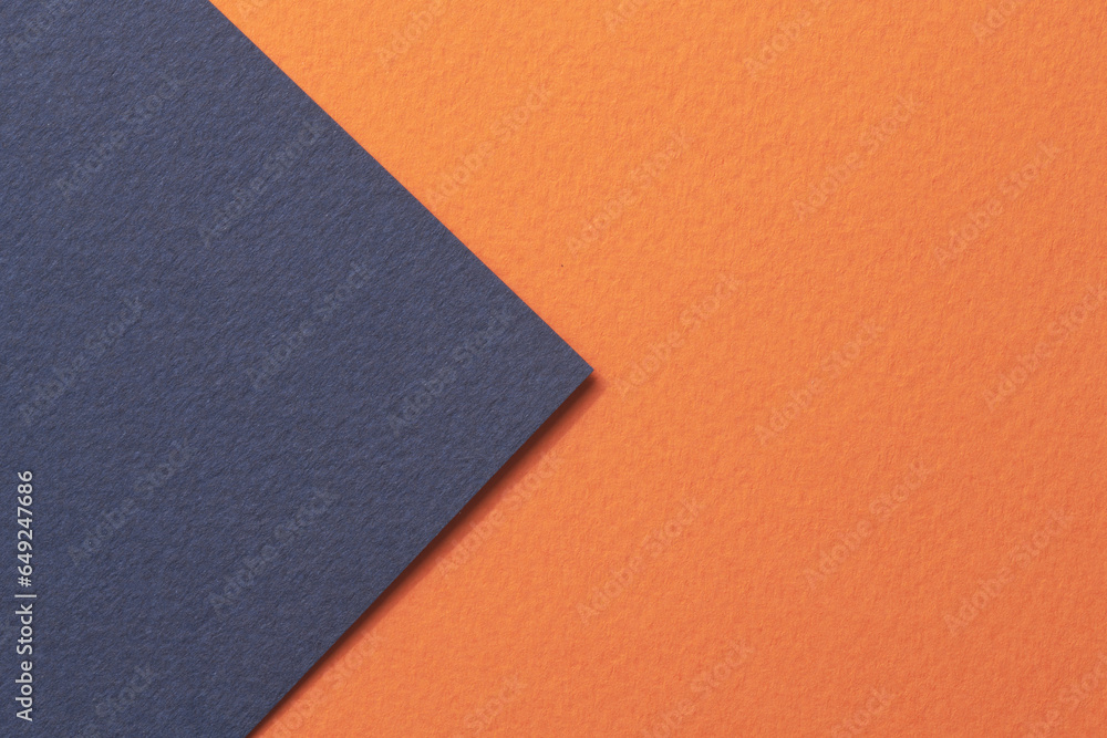 Rough kraft paper background, paper texture orange blue colors. Mockup with copy space for text Rough kraft paper background, paper texture orange blue colors. Mockup with copy space for text