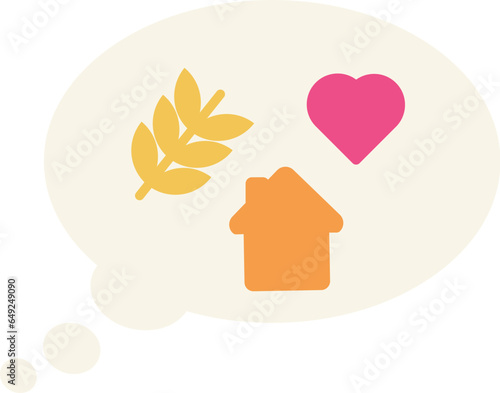 Dream bubble of homeless gray rat. Homeless Mouse waits for owner help. Pets and animals care. Vector cartoon illustration isolated on white background