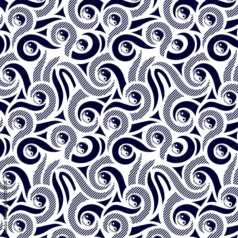Twisted yinyang pattern Twisted yinyang pattern