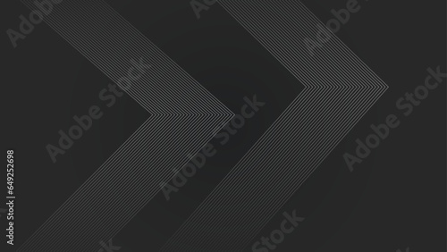 Abstract black and white background futuristic geometric background. Futuristic hi-technology concept. Modern template design for covers, brochures, web and banner.