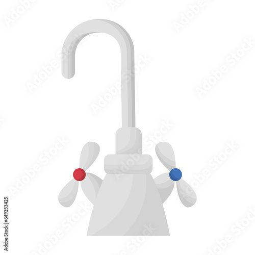 Water tap. vector illustration on a white background