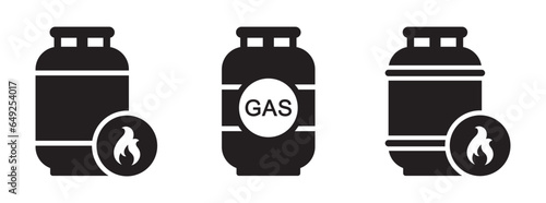 Gas tank icon. Gas cylinder icon, vector illustration