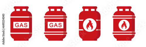 Gas tank icon. Gas cylinder icon, vector illustration