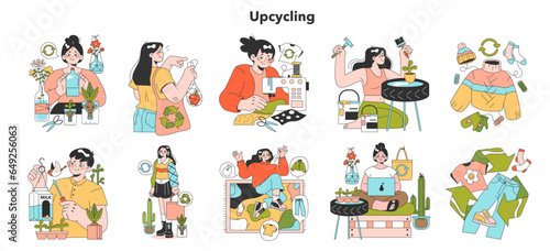 Upcycling. Process and technique of reuse and utilizing waste. Zero waste