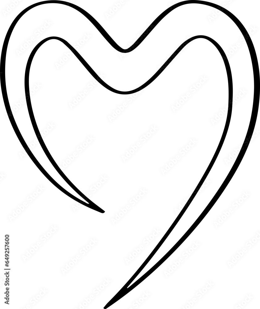 hand drawn heart icon. hand drawn heart icon.