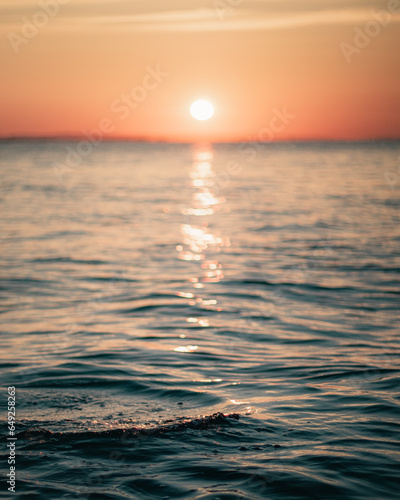 A calm sunset seascape