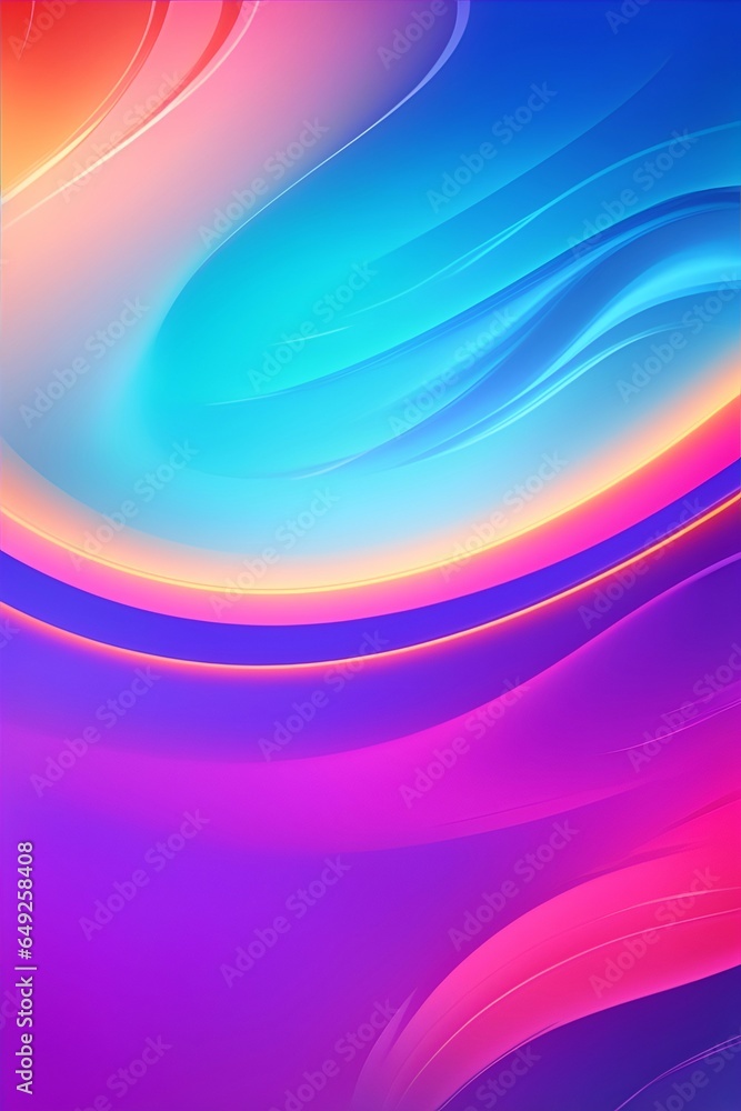 Ubstract curved colors background. AI generated illustration Ubstract curved colors background. AI generated illustration