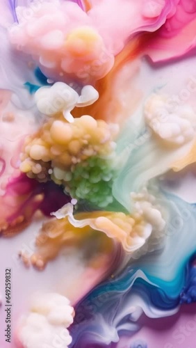 Abstract Liquid Flower Background