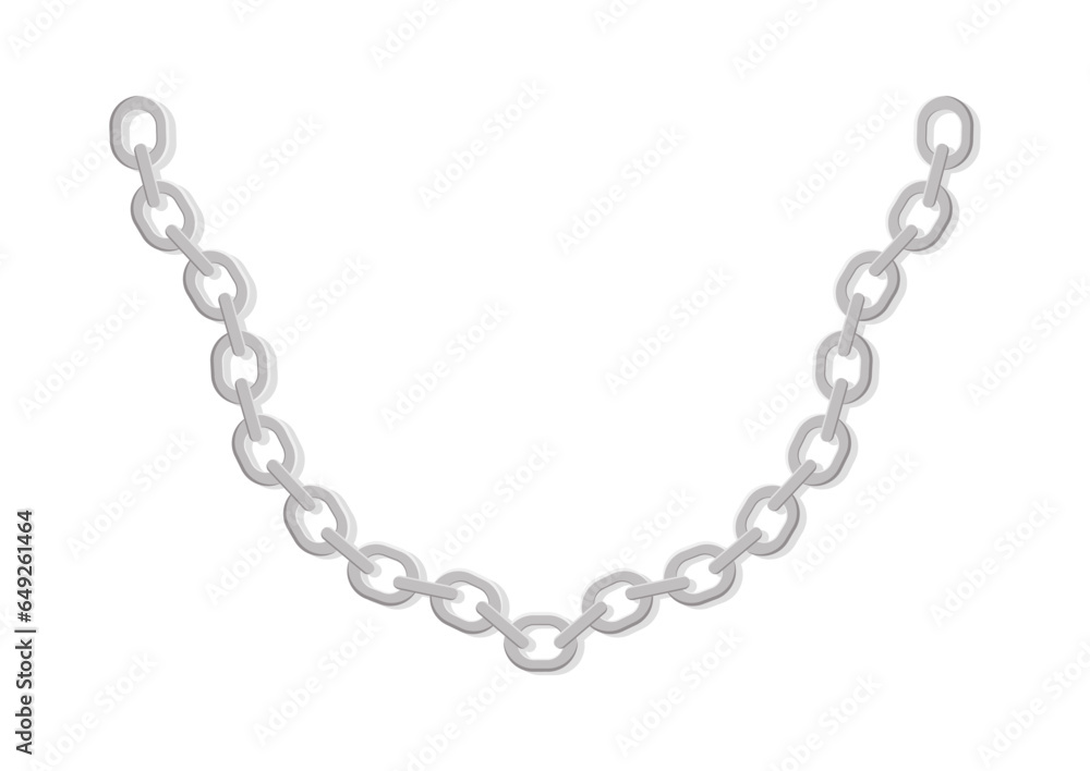 Chain Vector Flat design Isolated on White Background Chain Vector Flat design Isolated on White Background
