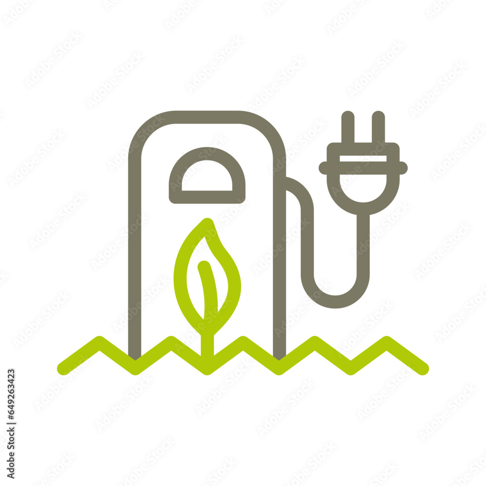Ecology icon. Symbol of clean energy. Ecology icon. Symbol of clean energy.