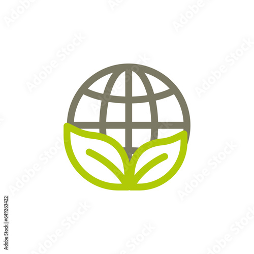 Ecology icon. Symbol of clean energy.