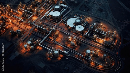 Oil facility surveillance, satellite data analysis, remote sensing technology, industry oversight. Generated by AI.