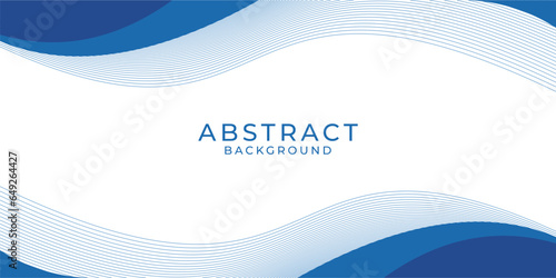 Abstract blue background wave style template