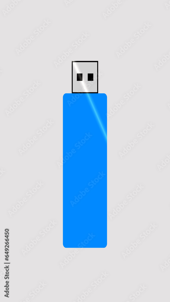 USB flash drive or Pen drive abstract illustration in vertical high resolution. Pen drive icon illustration. USB flash drive or Pen drive abstract illustration in vertical high resolution. Pen drive icon illustration.