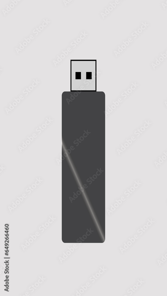 USB flash drive or Pen drive abstract illustration in vertical high resolution. Pen drive icon illustration. USB flash drive or Pen drive abstract illustration in vertical high resolution. Pen drive icon illustration.