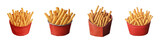 French fried potato set. Fast food. Pencil Drawn Illustration
