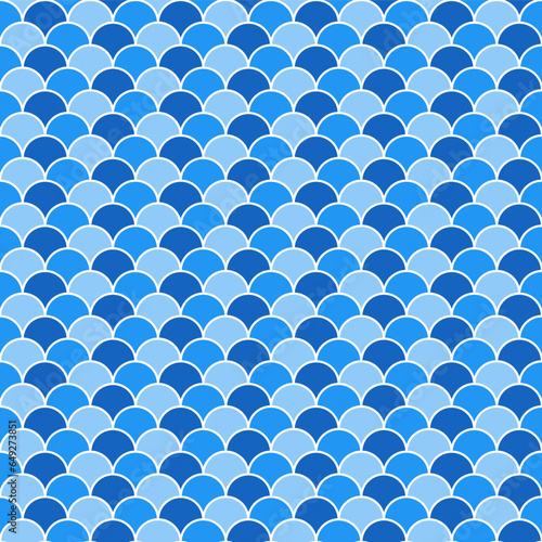 Blue fish scales pattern. fish scales pattern. fish scales seamless pattern. Decorative elements, clothing, paper wrapping, bathroom tiles, wall tiles, backdrop, background.