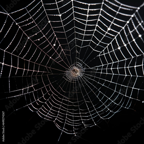 Spider Webs isolated on the transparent background PNG. 
