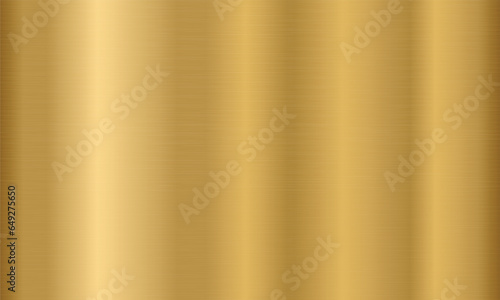 Golden metal texture background. Gold plate. Metallic texture effect. Steel background. Vector illustration