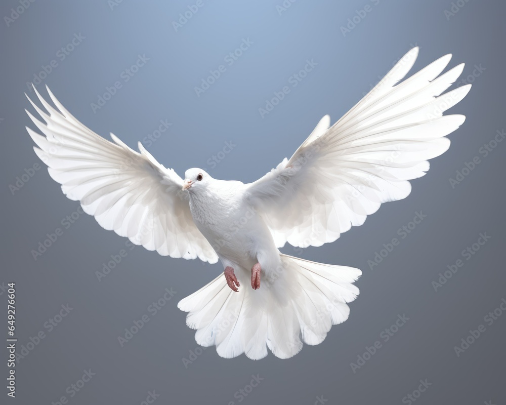 Obraz premium white dove in flight